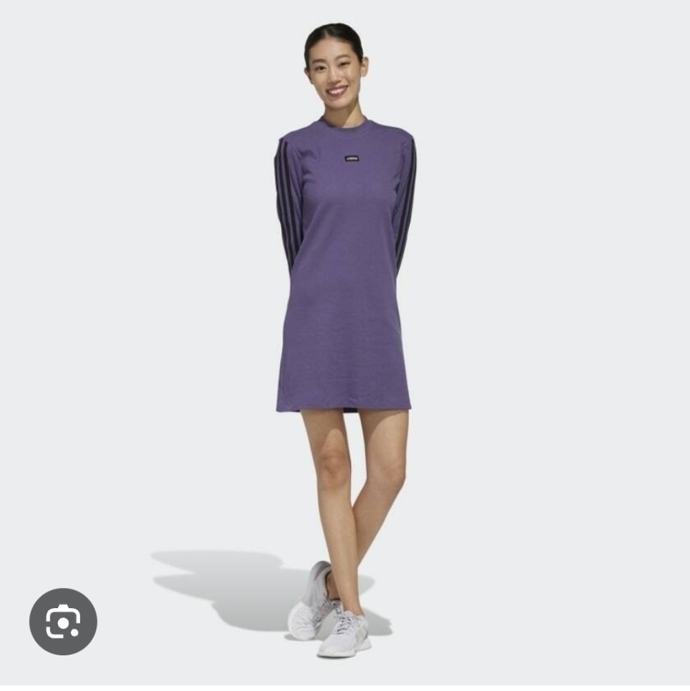 Adidas Women's Long Sleeve Purple Dress M